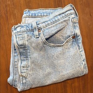 Blue Straight Cut Vintage Jeans